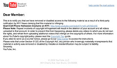 My First DMCA Takedown Notice
